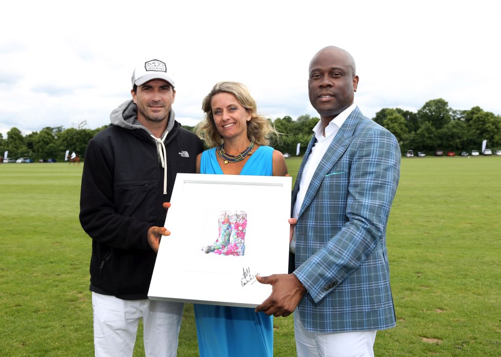 Adolfo Cambiaso, World No 1 Polo player; Polly Alakija, artist in residence; Herbert Wigwe, CEO and Managing Director of Access Bank Plc