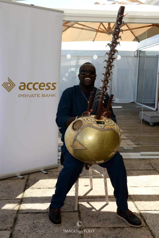 Sura Susso – Kora player performing at the event.