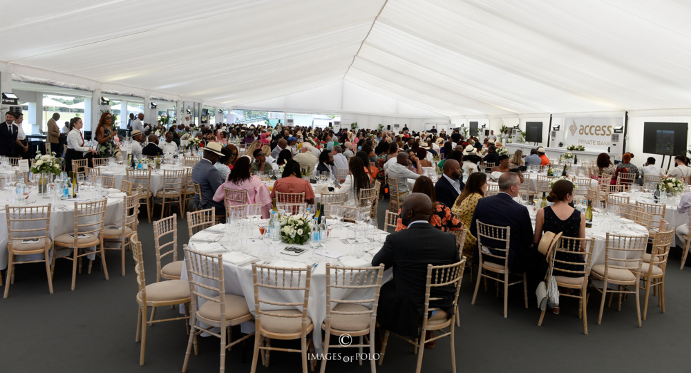 Guests at the Access Bank Polo Day marquee